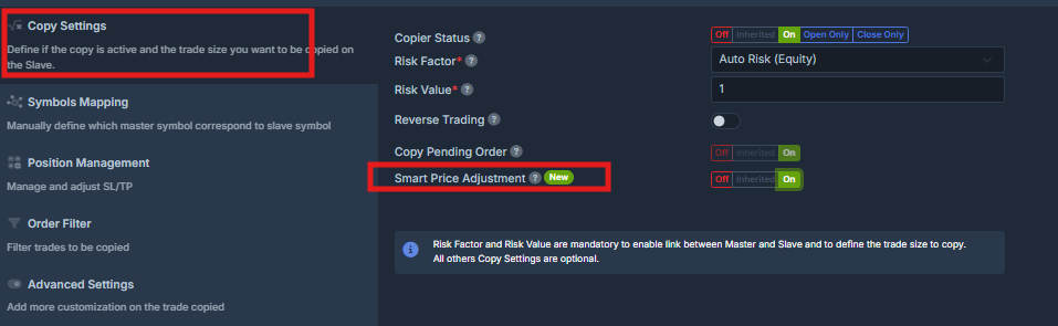 Best Trade Copier MT5 for Fund Managers, Signal Providers & Serial Winners trade copier screen