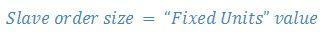 fixed unit formula