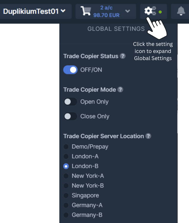 Global Settings news v4